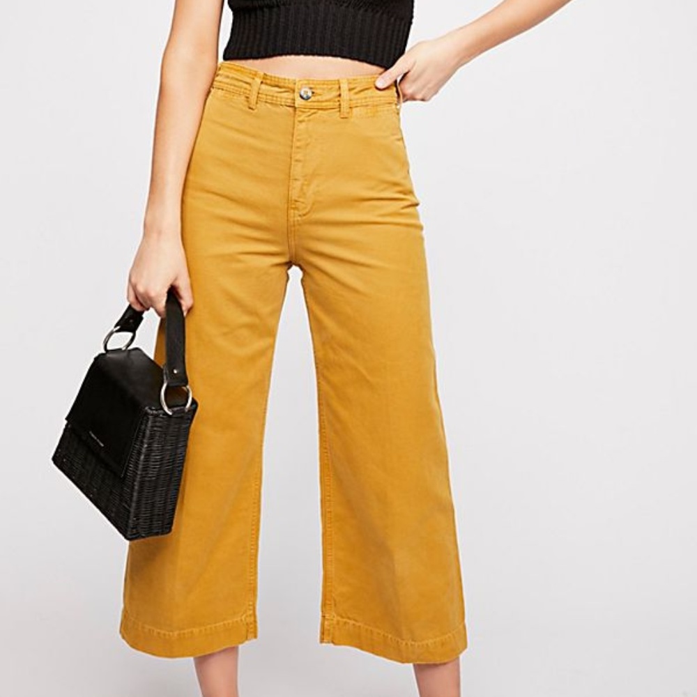 {Free People} Patti Pant in Mustard